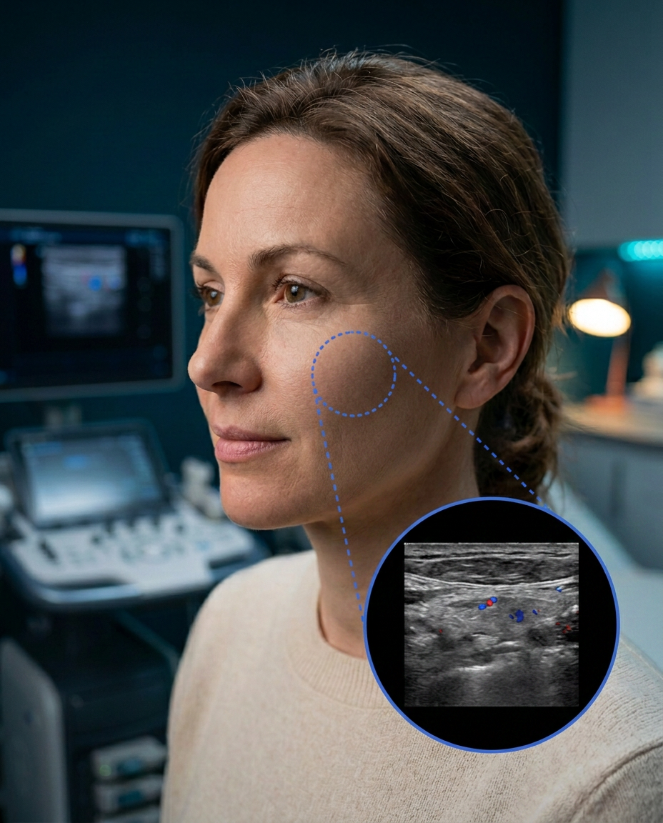 Ultrassonografia facial de alta resolução